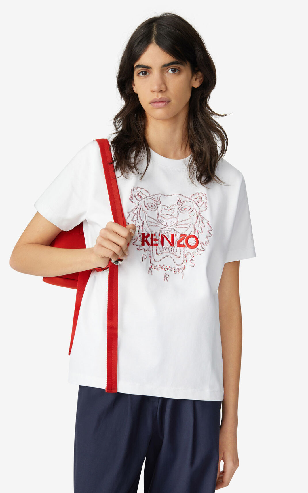 Kenzo Tiger loose fitting Póló Női Fehér | ID.275304